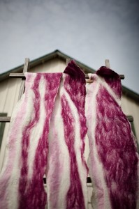 felted bacon scarf