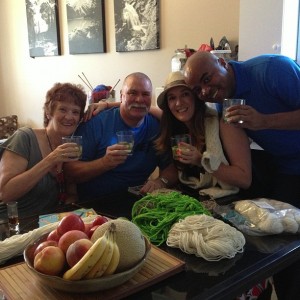 yarn, mojitos, knitting, and friends