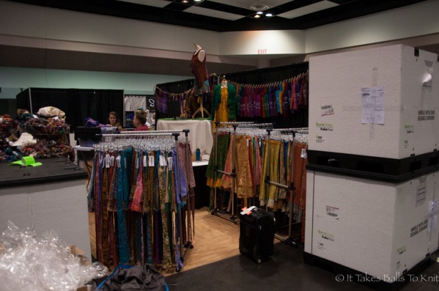 yarn and skirts hanging