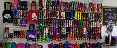 sock yarn wall